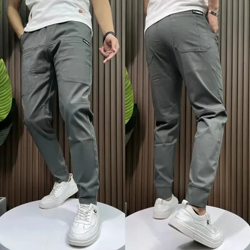 Pantalon cargo multi-poches à haute extensibilité pour hommes