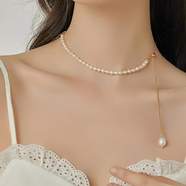 Collier de perles réglable