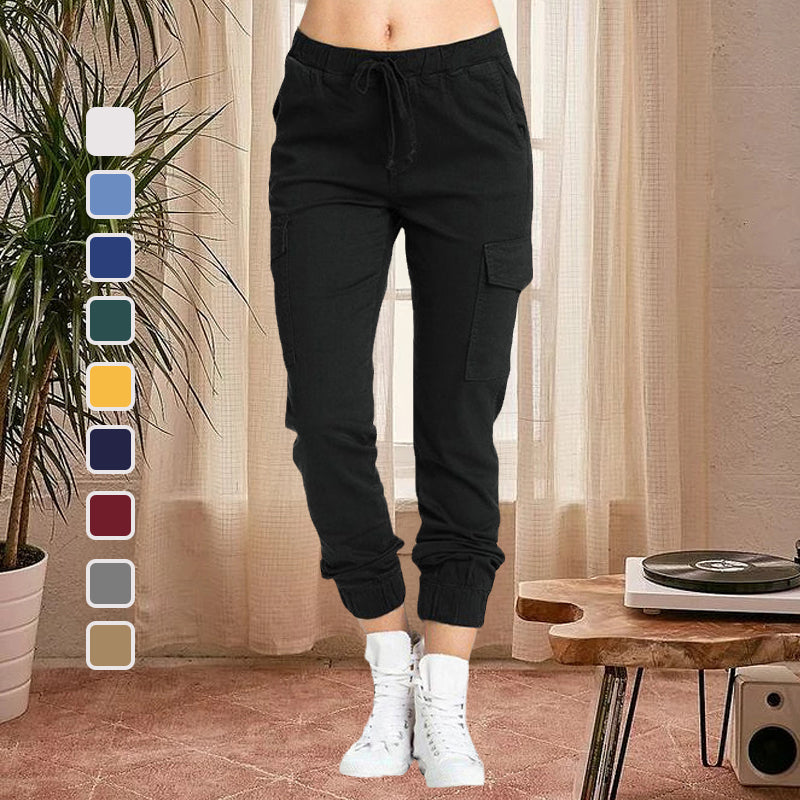 Pantalon cargo à poches latérales