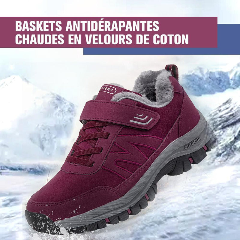 Ciaovie™ Baskets Antidérapantes Chaudes en Velours de Coton - ciaovie