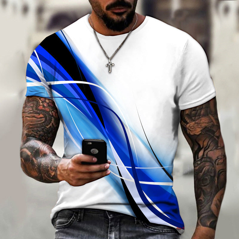 T-shirt à impression numérique pour hommes