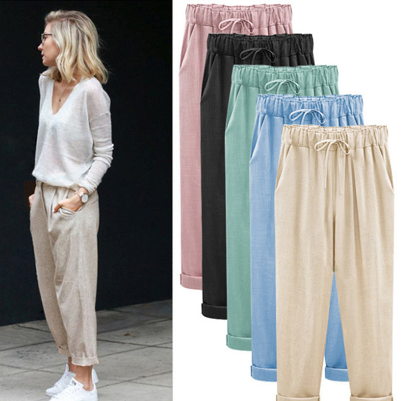 Nouveaux pantalons décontractés de grande taille pour femmes
