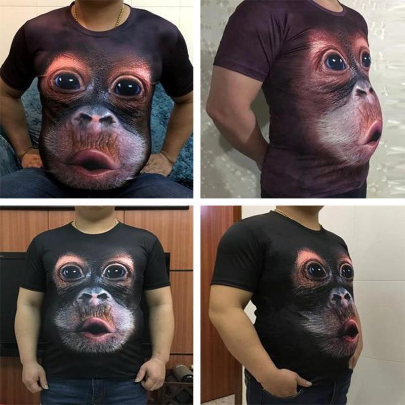 T-shirt drôle et créatif de singe