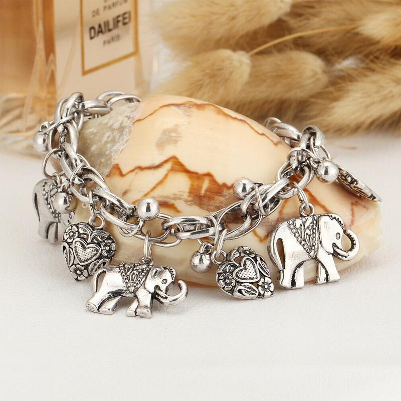 Bracelet de Cheville Éléphant Vintage
