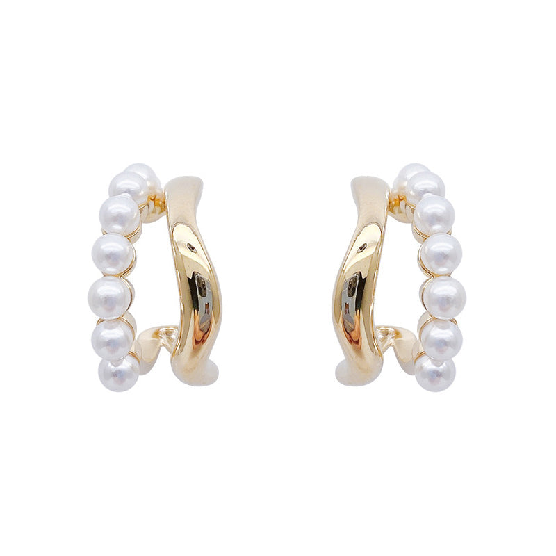 Boucles d'oreilles en perles de mode simples