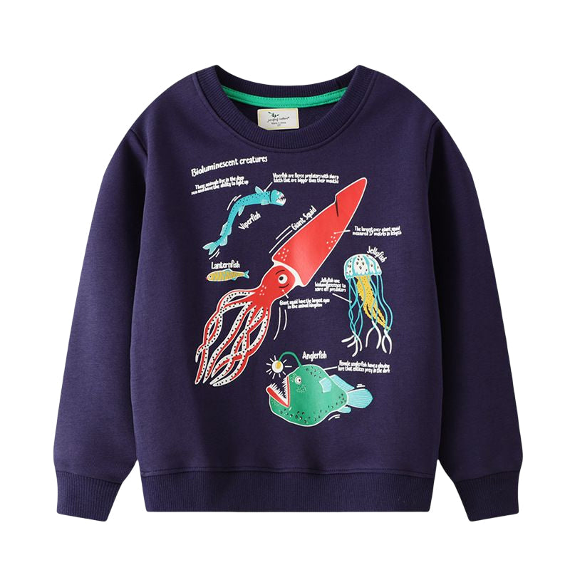 Pull Col Rond Lumineux Sweat Enfant