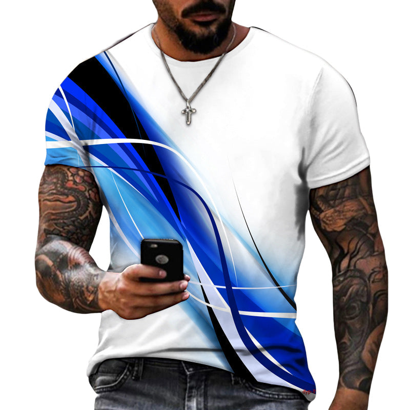 T-shirt à impression numérique pour hommes